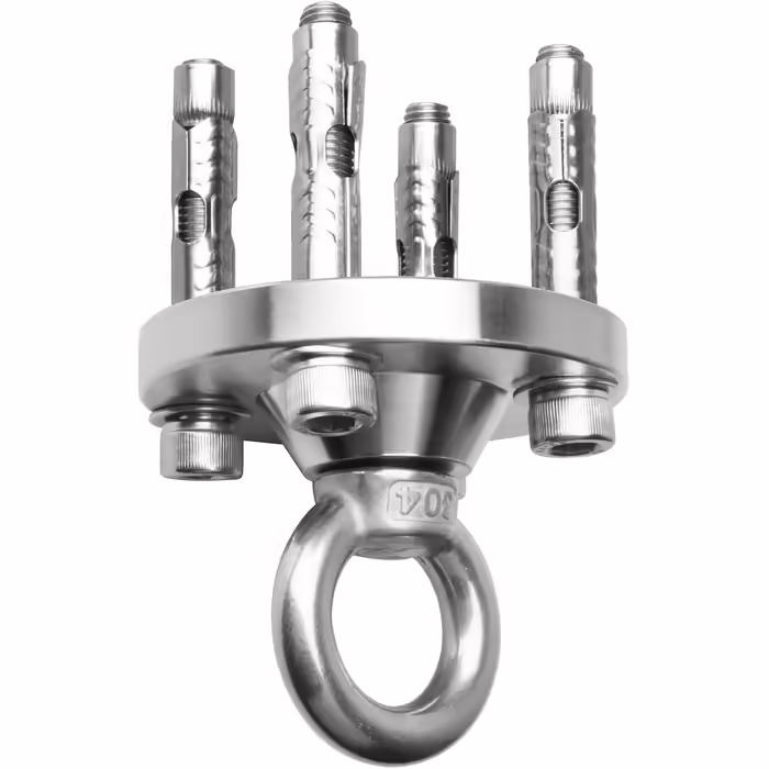 TSSS 360 Degree Swivel Ceiling Hook Swing Set Punching Bag Hammock - Up to 500kg Load Capacity Stainless Steel Wall Swivel Hook, Hook Base, Hanging Swing, Yoga Hook
