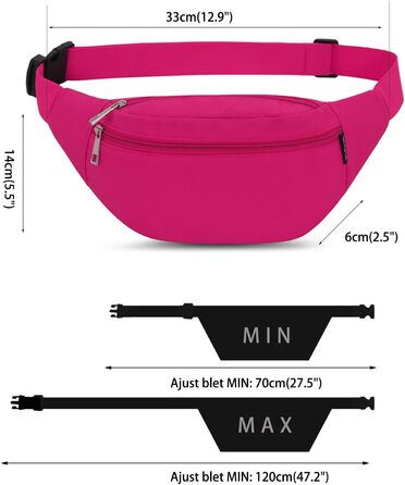 Гірчична поясна сумка для чоловіків та жінок. Універсальна чоловіча/жіноча сумка на пояс для спорту, подорожей, кемпінгу та міста.