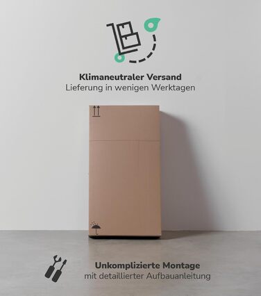 Multipurpose cabinet 60cm wide with drawers 'The Practical', small office cabinet or filing cabinet, also as a shoe cabinet or storage cabinet in 60x90x34 cm (W/H/D) in white