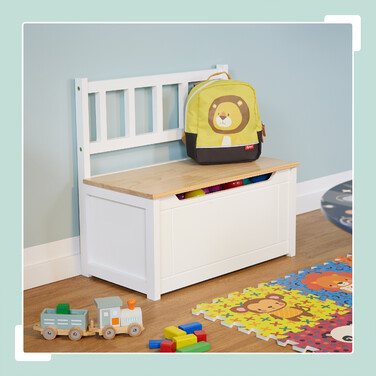 Relaxdays Kids' Bench with Storage