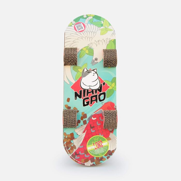 Suck UK Будинок для котів Tank з картону, іграшки для кошенят та лежанка, інтерактивна іграшка для котів, оригінальне аксесуар для котів та подарунок для котів, іграшка для котів для дому або на вулицю (скейтборд)