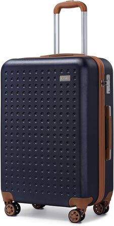 Чохол-валіза KONO: валіза на колесах 67x44x27 см з TSA-замком, блакитна