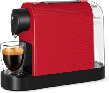 Кавова капсульна машина Tchibo Cafissimo Pure Plus, 0,8 л, 1250 Вт, для еспресо, кави та кафе крема, червона