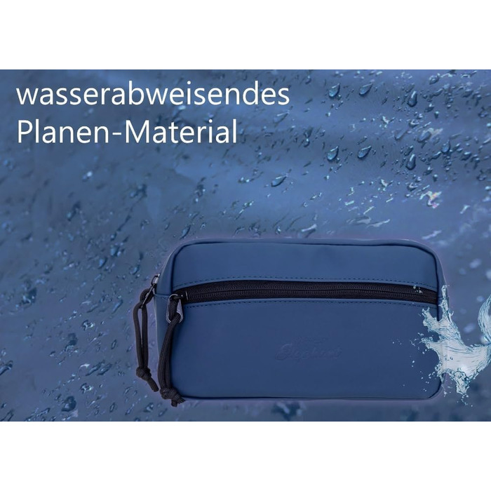 Сумка на пояс, бананка Wimmerl Elephant 12827, водонепроникна, унісекс, для чоловіків та жінок, з брелоком (синій)