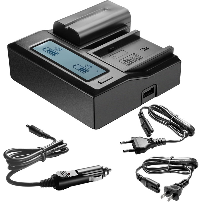 Акумулятор Neewer 6600mAh Li-ION для Sony NP-F970/960/975/570/750/770 з LCD-зарядним пристроєм