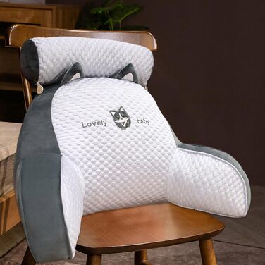 Подушка для спини з підлокітниками для ліжка, подушка для читання, 60x40 см