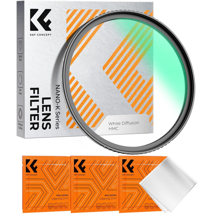 Фільтр для розмиття Nebel-Effekt K&F Concept 82mm Mist Filter для фотографії пейзажів та портретів (Nano-Klear)