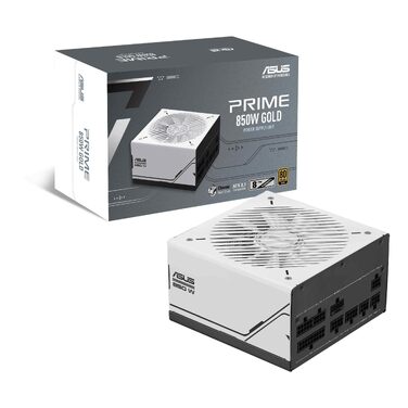 Блок живлення ASUS Prime 850W Gold (850 Вт, ATX 3.1, PCIe 5.1, 80 Plus Gold, білий)