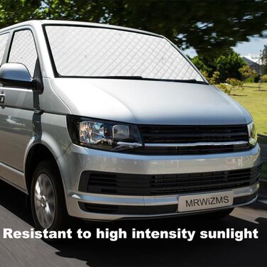 Термомат для VW T5/T6 – тепловідбиваючий алюмінієвий сонцезахист на лобове скло, комплект 8 шт., преміум якість, UV-захист для авто та кемперів