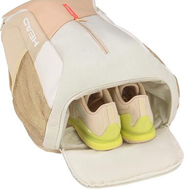 HEAD Unisex Adult Tour Tennis Backpack (1-Pack) - 25L Camel/White
