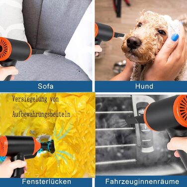 Електричний пилосос-фен 3-в-1 Staubgebläse: потужний, для чищення клавіатури, дивану, авто (110000 об/хв, 13000 Па)