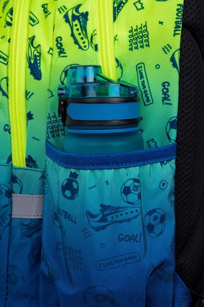 Великий багатокамерний шкільний рюкзак CoolPack 21 л зі світловідбивачами