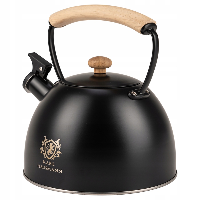Класичний сталевий чайник Karl Hausmann, 2,5 л, бежевий з чорним