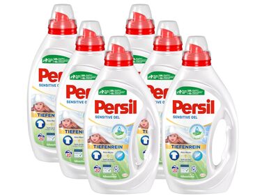 Рідкий пральний засіб Persil Sensitive Gel для алергіків та дітей з алое вера, гіпоалергенний гель для чутливої шкіри, 900 мл (набір 6 шт)