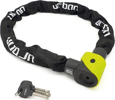 Ланцюговий замок для мотоцикла Urban Security 10K120 ART3, Ø10 мм, 120 см, для мотоциклів, моторолерів, електросамокатів