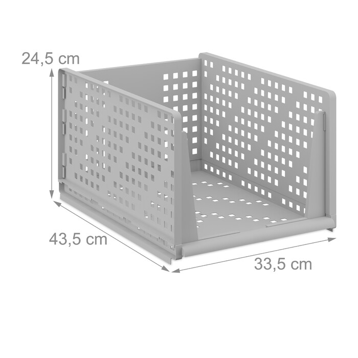Relaxdays 3-Piece Closet Organizer Set