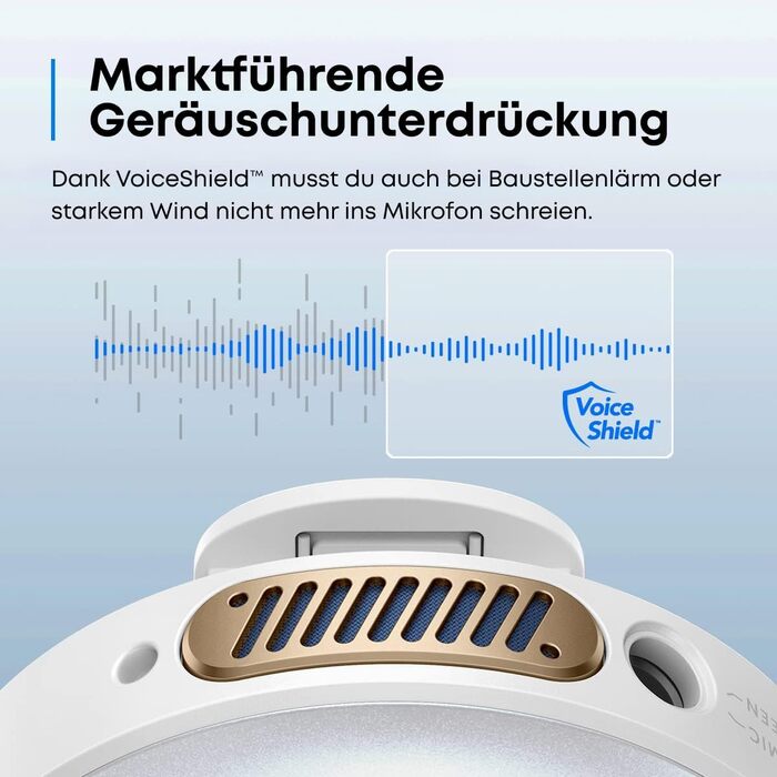 Мікрофон петличний AnkerWork M650 бездротовий, професійний, з шумозаглушенням, 2 канали, радіус дії 200м, акумулятор 15 годин, для Vlogs та стрімінгу (білий)