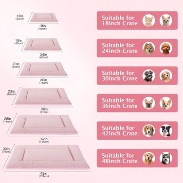 Килимок для собак BVAGSS: килимок для маленьких, середніх та великих собак, двосторонній, охолоджуючий та зігріваючий, рожевий (91x58 см)