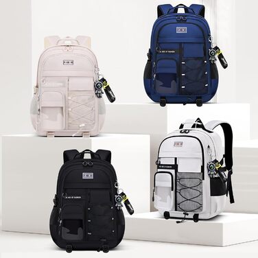 Чоловічий рюкзак для школи та подорожей, великий, водонепроникний, сірий