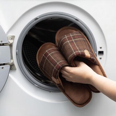 Чоловічі домашні капці GOEWY з ефектом пам'яті (Memory Foam), відкриті пальці, дихаючі та протиковзкі, для дому та вулиці (Коричневий/Кава, 43.5 EU)