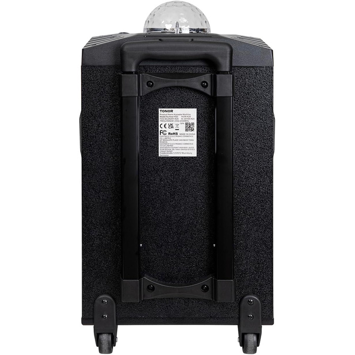 Караоке система TONOR K20 з 2 мікрофонами, Bluetooth, світлодіодна куля, для дому та відпочинку