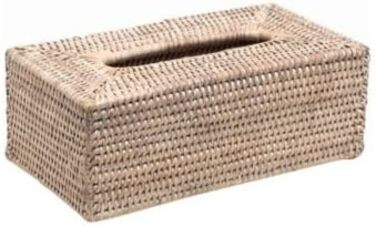 Decor Walther Paper Napkin Box - Rattan beige - 25 x 14 cm, h 10 cm