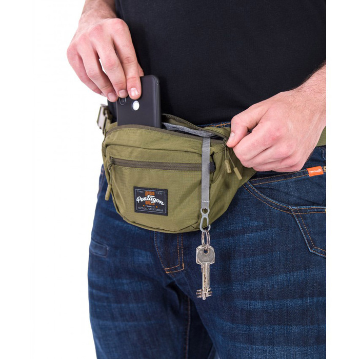 Поясна сумка-органайзер Pentagon Minor Travel Pouch, чорна
