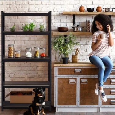 Relaxdays Heavy-Duty 5-Tier Shelf