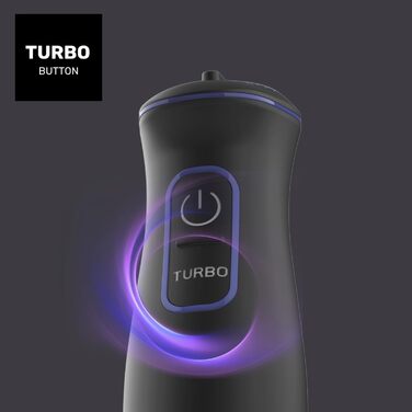Електричний блендер Taurus Stabmixer 1000W з 20 швидкостей, турбо-функцією та нержавіючою сталлю