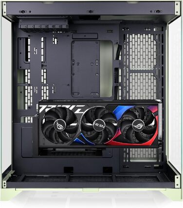Корпус для ПК Thermaltake CTE E550 TG ATX/E-ATX, двокамерний дизайн, загартоване скло, підтримка радіаторів до 420 мм, Matcha Green