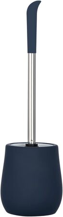 Набір для туалету WENKO Sydney блакитний матовий (керамика, Soft-Touch) з тримачем для щітки, 12.5 x 39.5 x 12.5 см