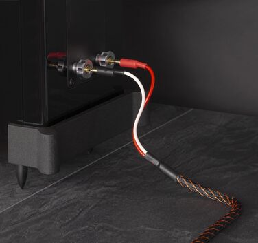 Акустичний кабель Dynavox Perfect Sound Flex 2м, Hi-Fi кабель з позолоченими банановими роз'ємами, високочиста мідь OFC, пара