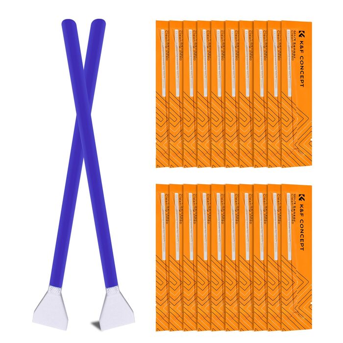 Набір для чищення об'єктивів K&F Concept: для фотоапаратів, об'єктивів, фільтрів та телефонів. З Lenspen, пензликом, мікрофіброю та рідиною для чищення (12 мм, 10 шт.)