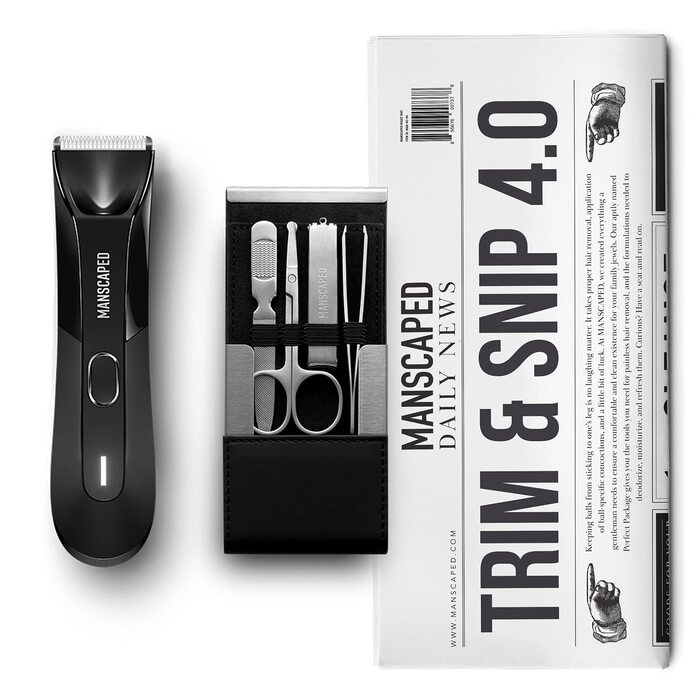 MANSCAPED® Trim & Snip 4.0: Набір для догляду за чоловіками з тримером для тіла та набором для нігтів