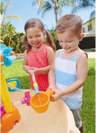 Little Tikes Fountain Factory Water Table, Garden Toy, Safe and Portable Kids' Table, Sensory Toy for Outdoors; Encourages Imaginative Play, Ages 24 Months+