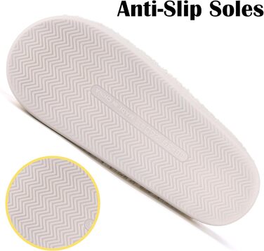 Тапочки зимові Mishansha для жінок та чоловіків, теплі плюшеві, з піною пам'яті, розмір 36-47, жовті та білі