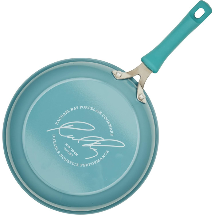 Набір кухонного посуду Rachael Ray Cook + Create, 10 предметів, антипригарне покриття, Agavenblau (блакитний)