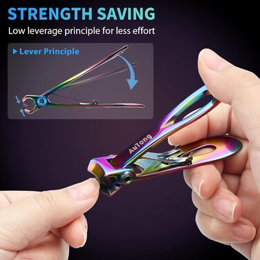 Професійний набір для стрижки нігтів для сім'ї, великий, кольоровий (радуга)