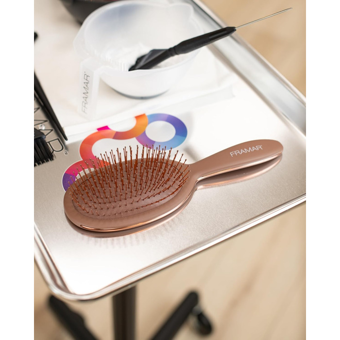 FRAMAR Щітка для волосся без заплутування - для довгих волосся, для жінок, для мокрого волосся, розпушувач, антизаплутування, для кучерявого волосся (Чоколад)