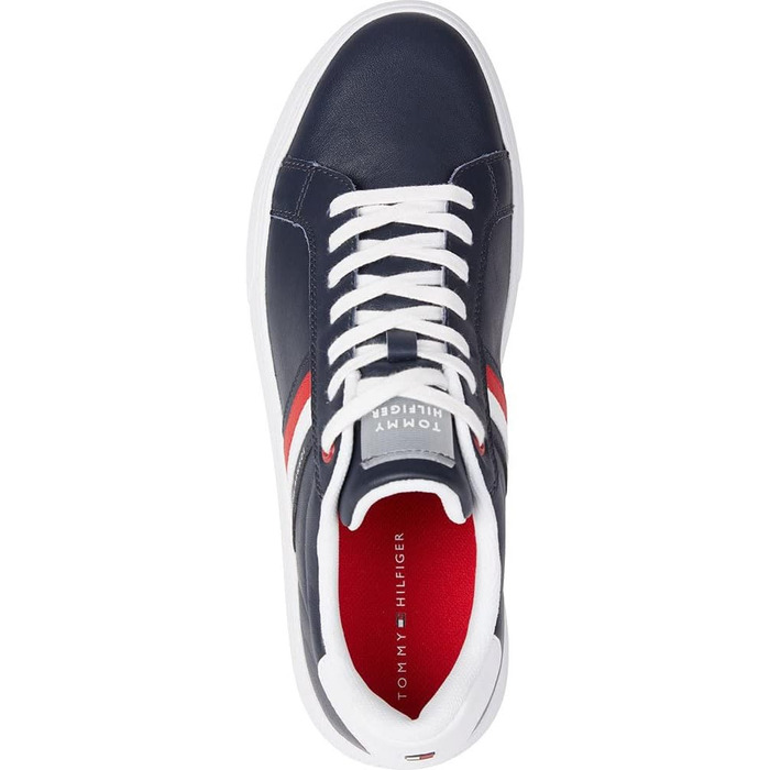 Чоловічі кросівки Tommy Hilfiger Essential Leather Cupsole Low Top (44 EU, блакитний Desert Sky)