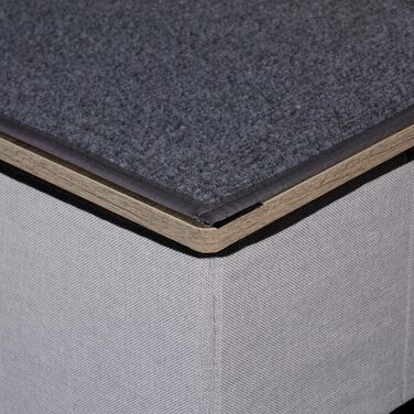 Сходинки для собак та котів Relaxdays з гніздом та місцем для зберігання, сірі, 41,5 x 72 x 33 см