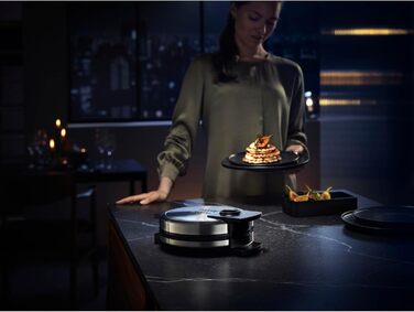 WMF Lono Edition Heart-Shaped Waffle Maker - Adjustable Browning, Stainless Steel, 900W