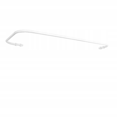 Кутовий штанга для душу Sasko 110-110 x 25 мм, білий