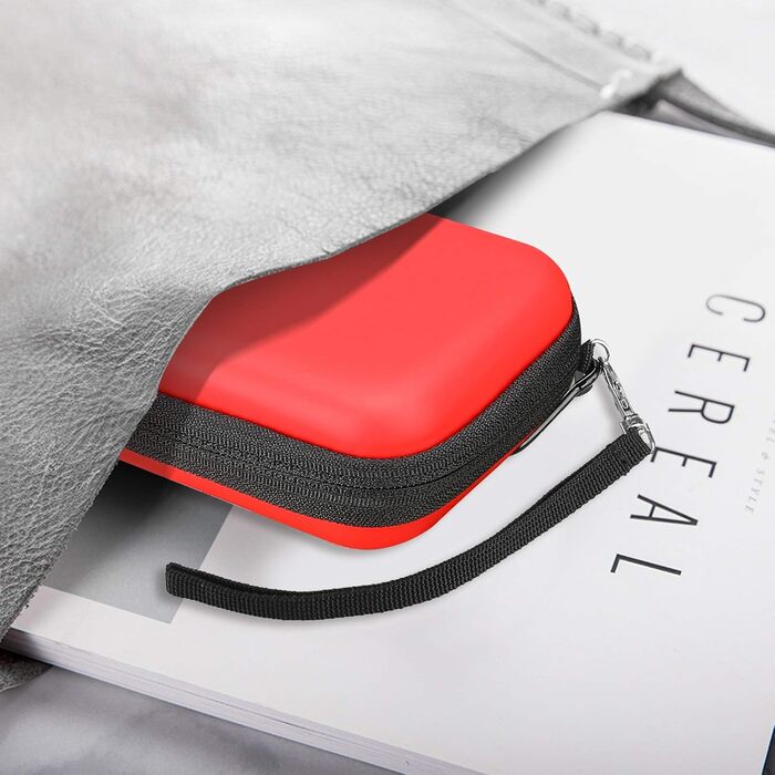 Чохол ProCase для SSD Samsung T7/T7 Touch (500GB/1TB/2TB) - ударостійкий, з силіконовою вставкою, червоний