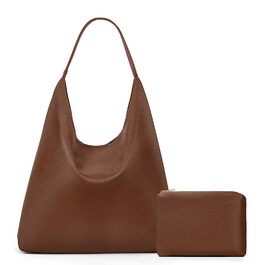 Сумка жіноча GSenhui Hobo Bag шопер з м'якої шкіри коричневого кольору для роботи, навчання та покупок