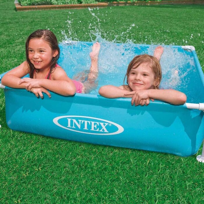 Надувний каркасний басейн Intex Mini Frame Pool (1 шт., блакитний)