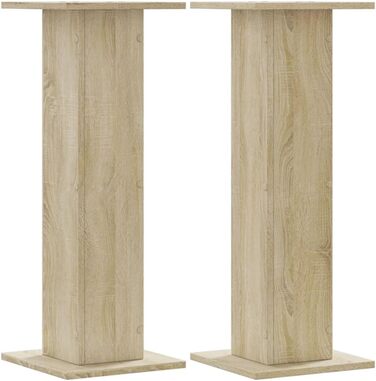 Підставки для колонок 2 шт. VidaXL, дерев'яні, 30x30x80 см, для Hi-Fi, домашнього кінотеатру, покращене звучання