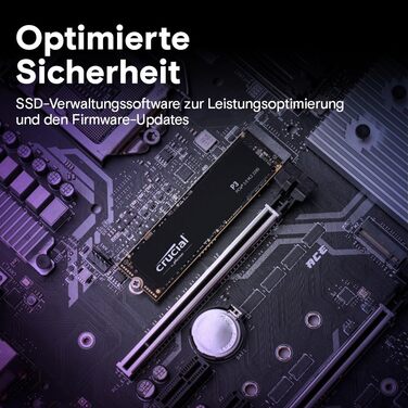 SSD Crucial P3 500GB M.2 NVMe PCIe Gen3 - Швидкий внутрішній накопичувач