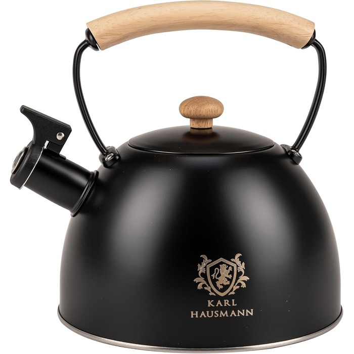 Чайник електричний Induktion 2.5L з автоматичним свистком, нержавіюча сталь. Підходить для індукційних, газових та електричних плит.