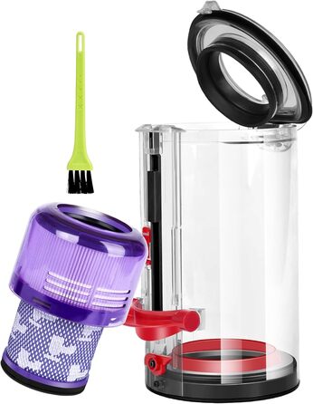 Dyson V11 V15 Dust Bin & Filter Replacement Parts - Compatible with SV14, SV15, SV17, SV22, SV28 - Fits Part Numbers 970050-01 & 965443-01